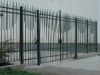 Забор металлический с коваными элементами