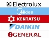 Кондиционеры: Midea, Kentatsu, Fujitsu General Ltd., Daikin, Eleсtrolux, Mitsubishi Electric